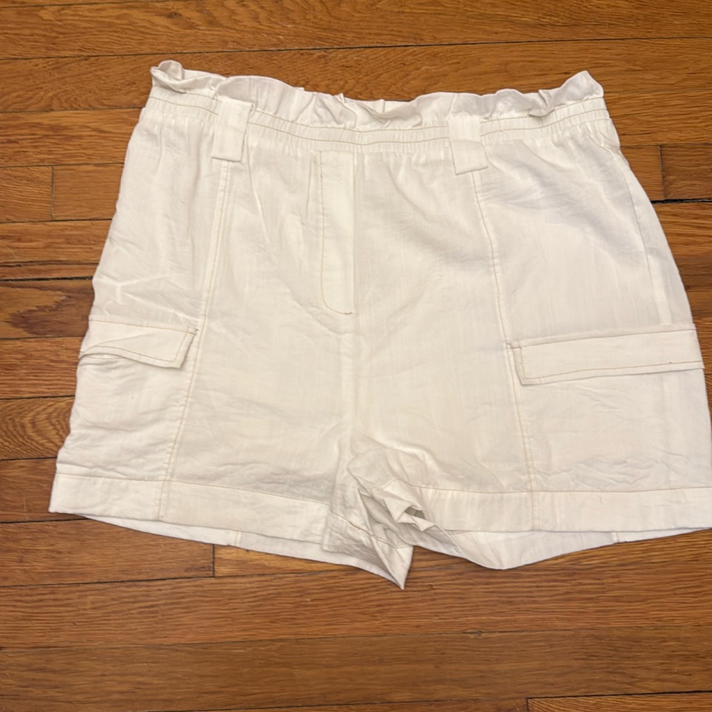 Anthropologie Cream White Shorts Size Xl